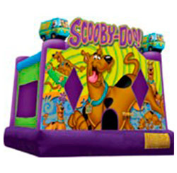 15'x15' bounce house with basketball hoop inside