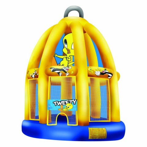 15'x15' bounce house with basketball hoop inside